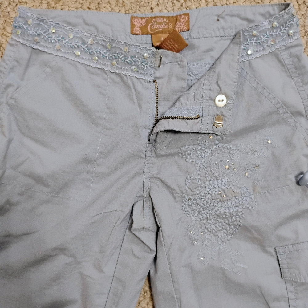 Powder Baby Blue Pants By Candie's. From 1996 . Never Worn. Drawstring Features - Picture 2 of 7